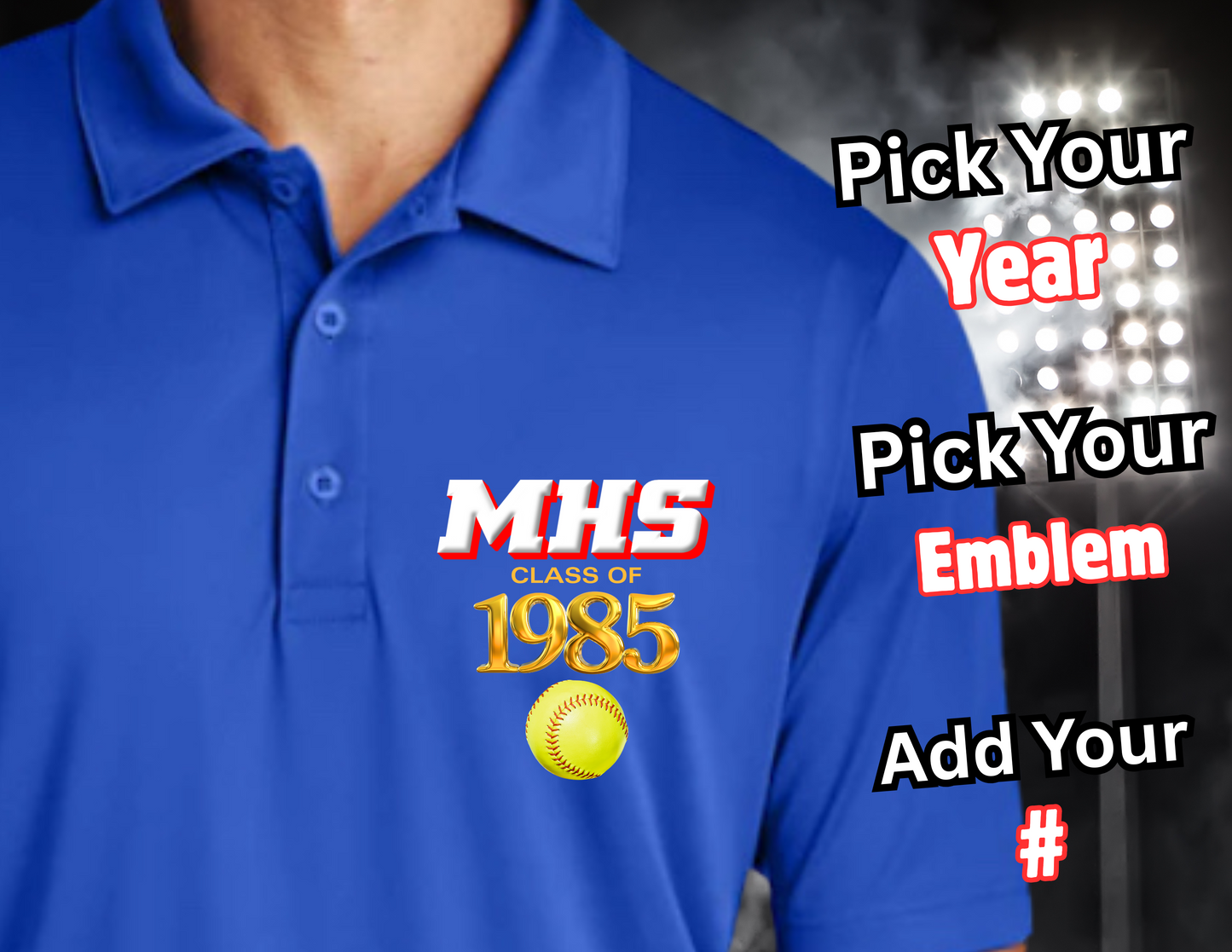 BLUE ARTIE ALUM POLO