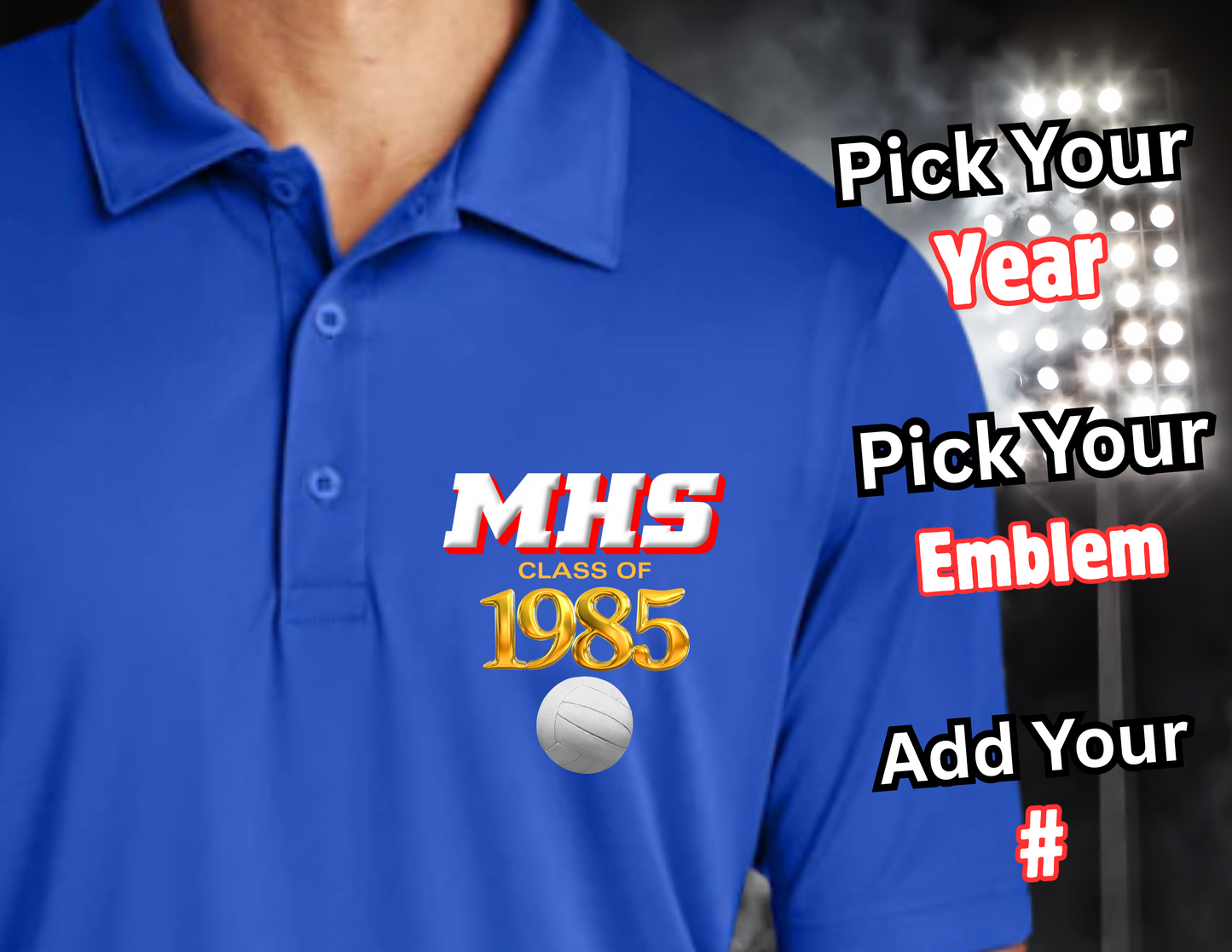 BLUE ARTIE ALUM POLO