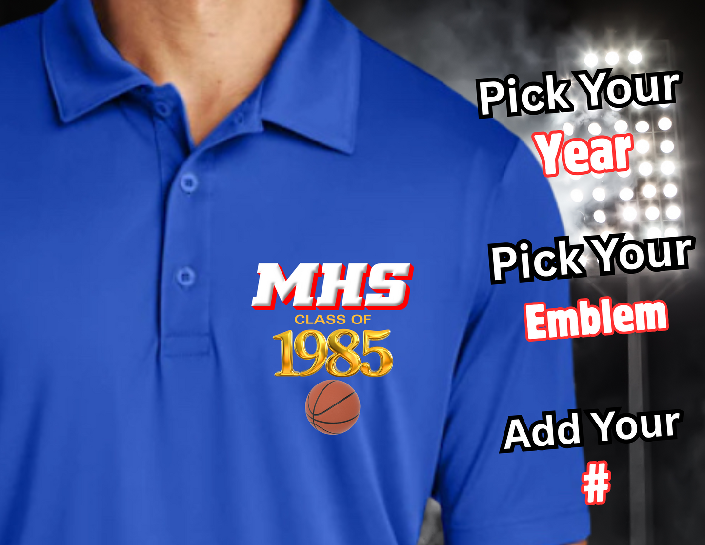 BLUE ARTIE ALUM POLO