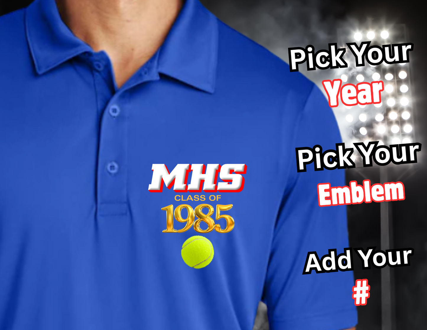 BLUE ARTIE ALUM POLO