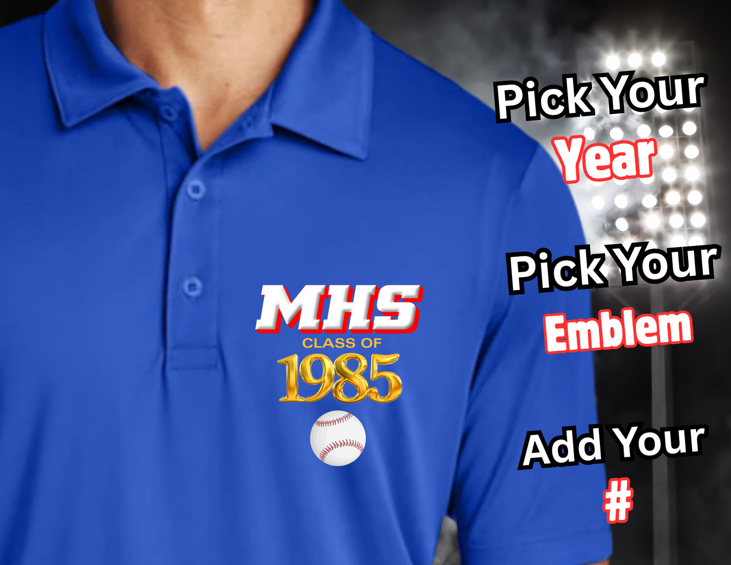 BLUE ARTIE ALUM POLO