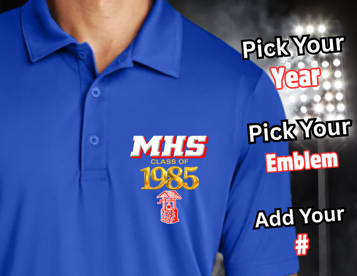 BLUE ARTIE ALUM POLO