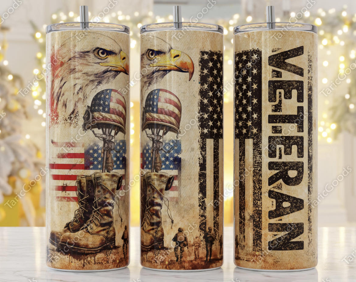 Veteran Eagle 20oz Tumbler