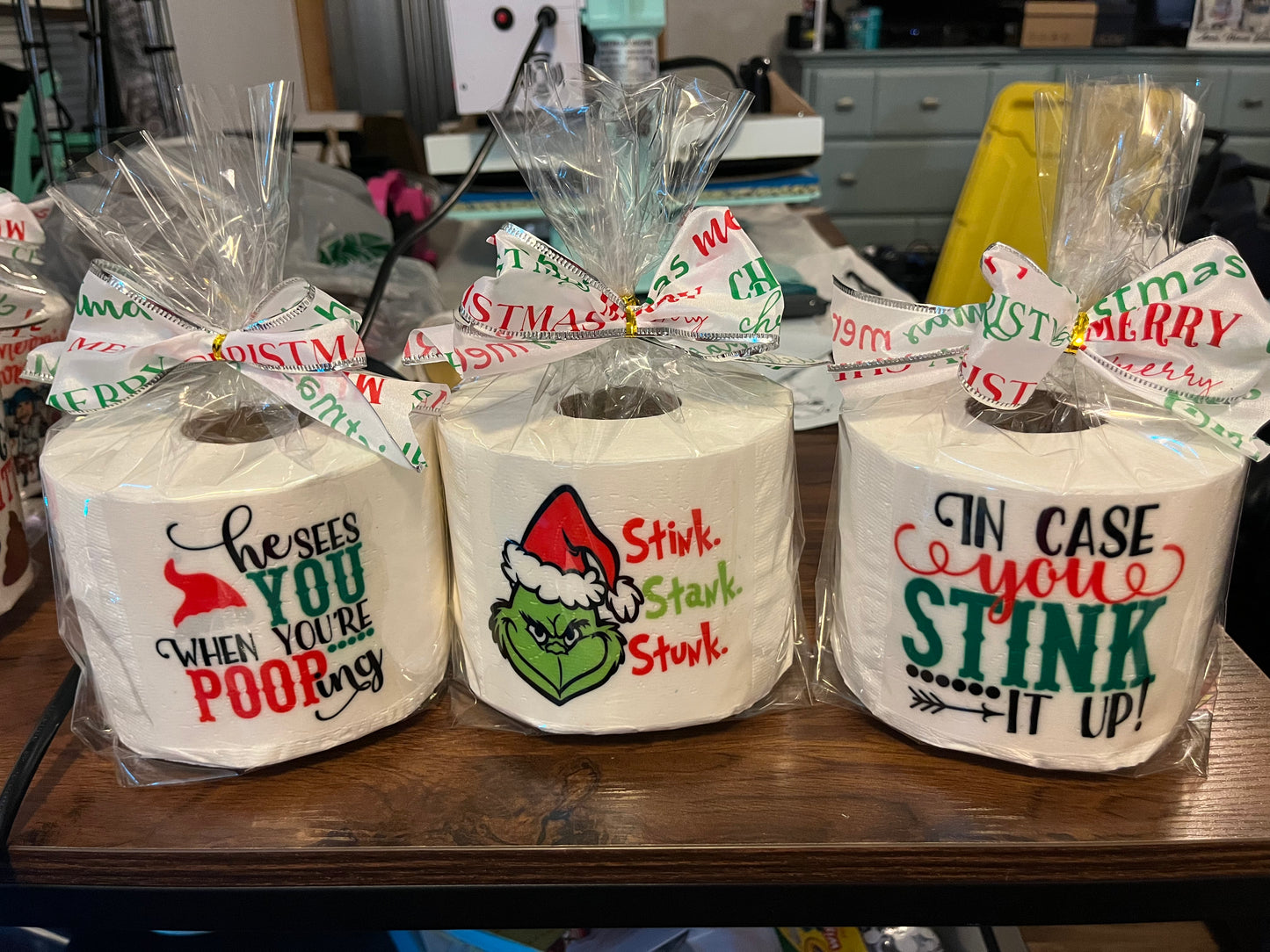 Decorative Toilet Paper White Elephant Gag Gift Funny