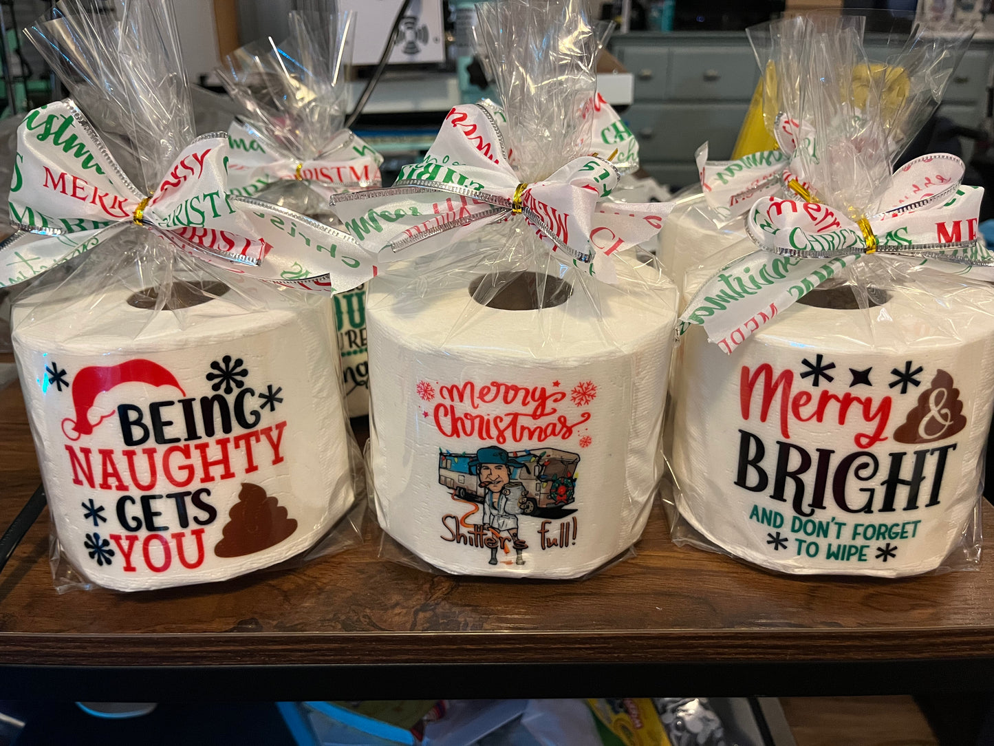Decorative Toilet Paper White Elephant Gag Gift Funny
