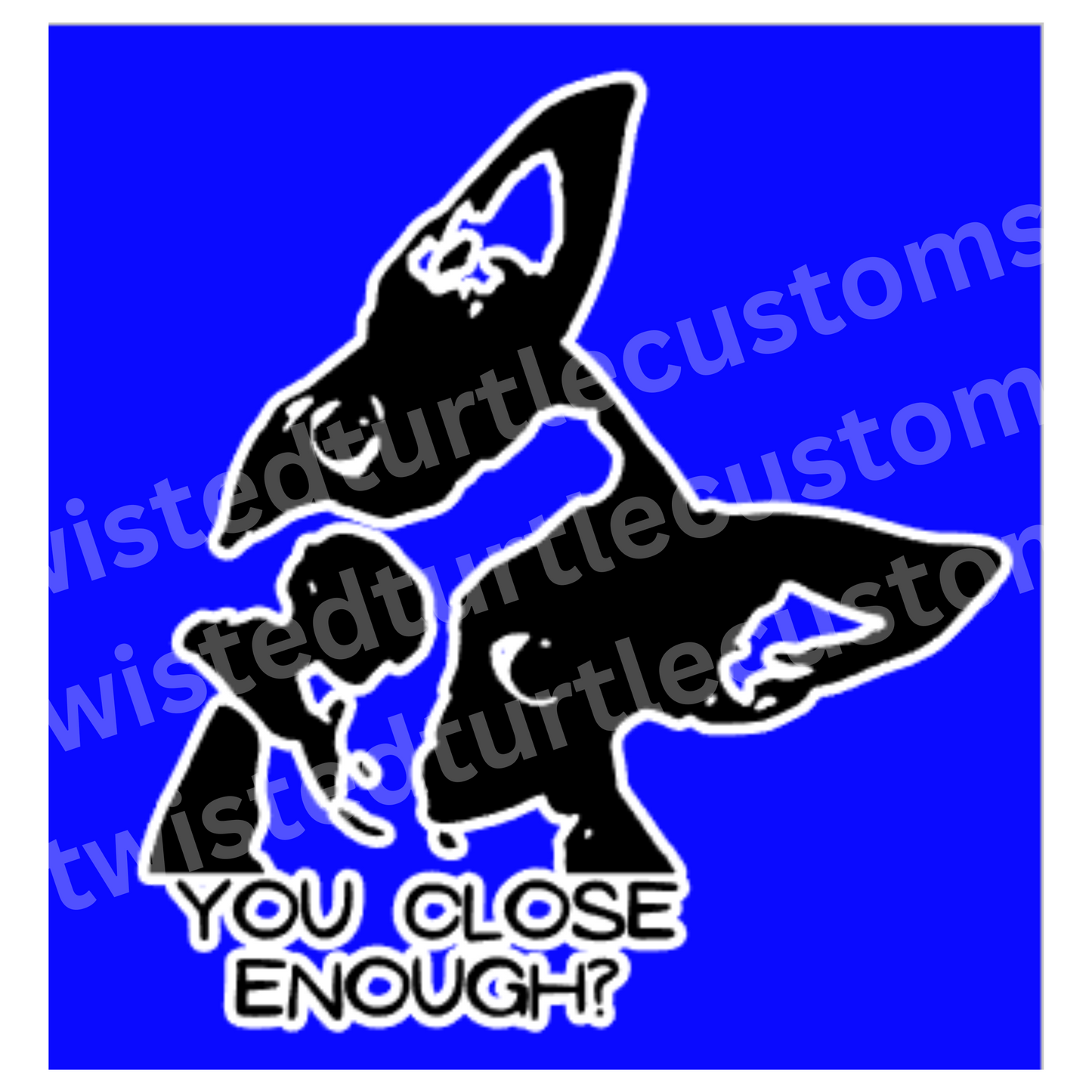 Boston Terrier Head Tilt Are you Close Enough Black and White Vinyl Decal