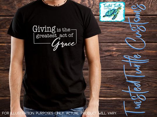*DIGITAL DOWNLOAD* "Giving is the Greatest act of Grace" Community Service Volunteer Fundraiser Company Design