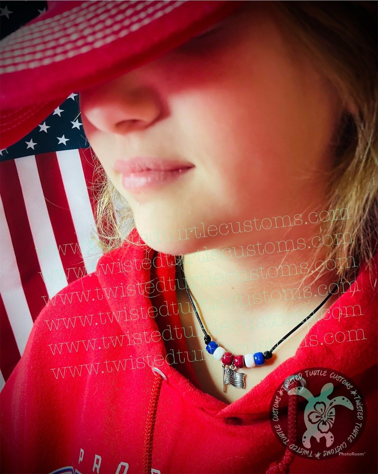 American Flag Necklace Fundraiser Veteran Memorial