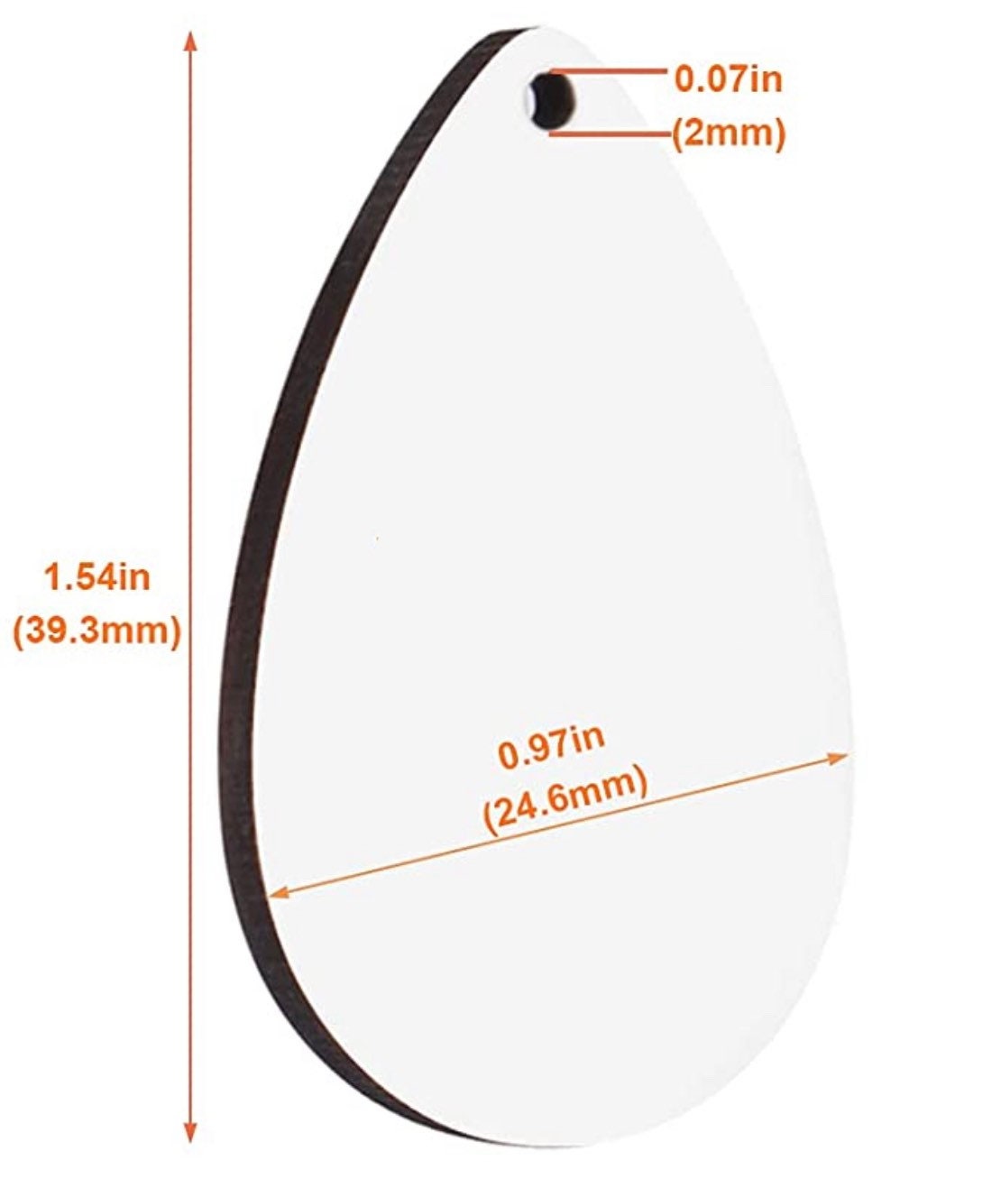 Brown Cow Print Teardrop Earrings