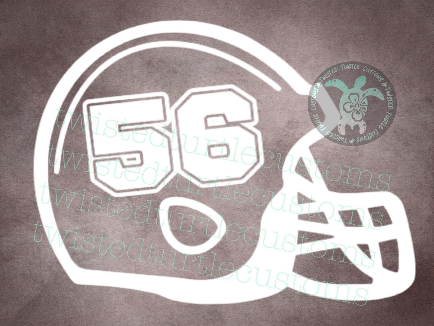 Football Mom White Vinyl Decal