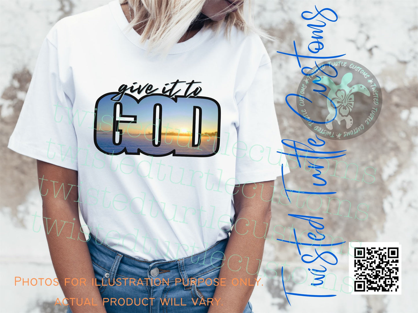Give It To God Midwest Farm Snowy Farm Country at Sunrise *DIGITAL DOWNLOAD ONLY* winter scenery