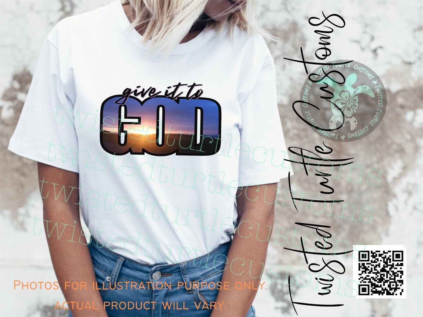 Give It To God Midwest Country View at sunset *DIGITAL DOWNLOAD ONLY* Blue Purple Sky