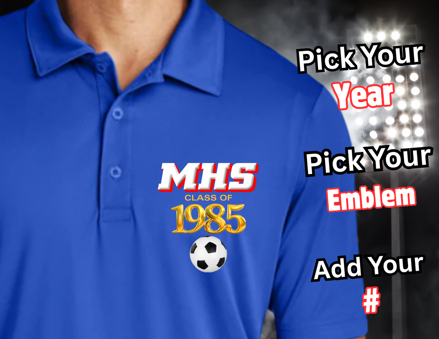 BLUE ARTIE ALUM POLO