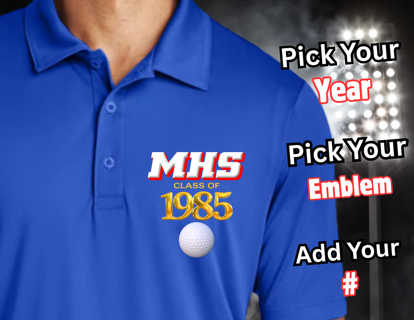 BLUE ARTIE ALUM POLO