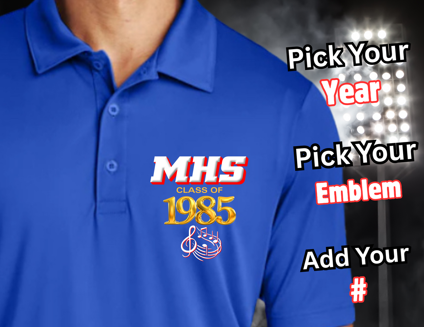 BLUE ARTIE ALUM POLO