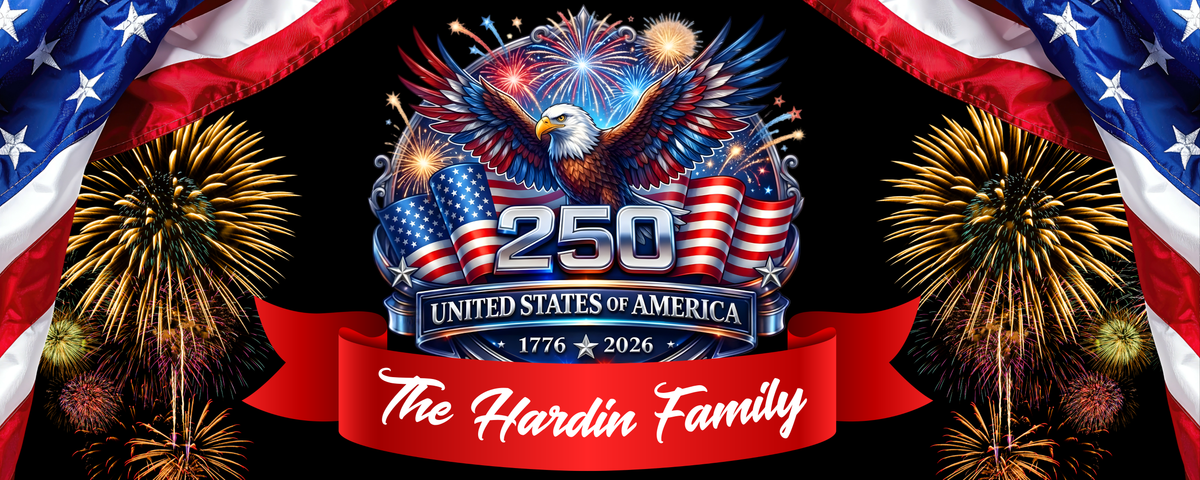 America's 250th Anniversary Custom Vinyl Banner- Patriotic Eagle