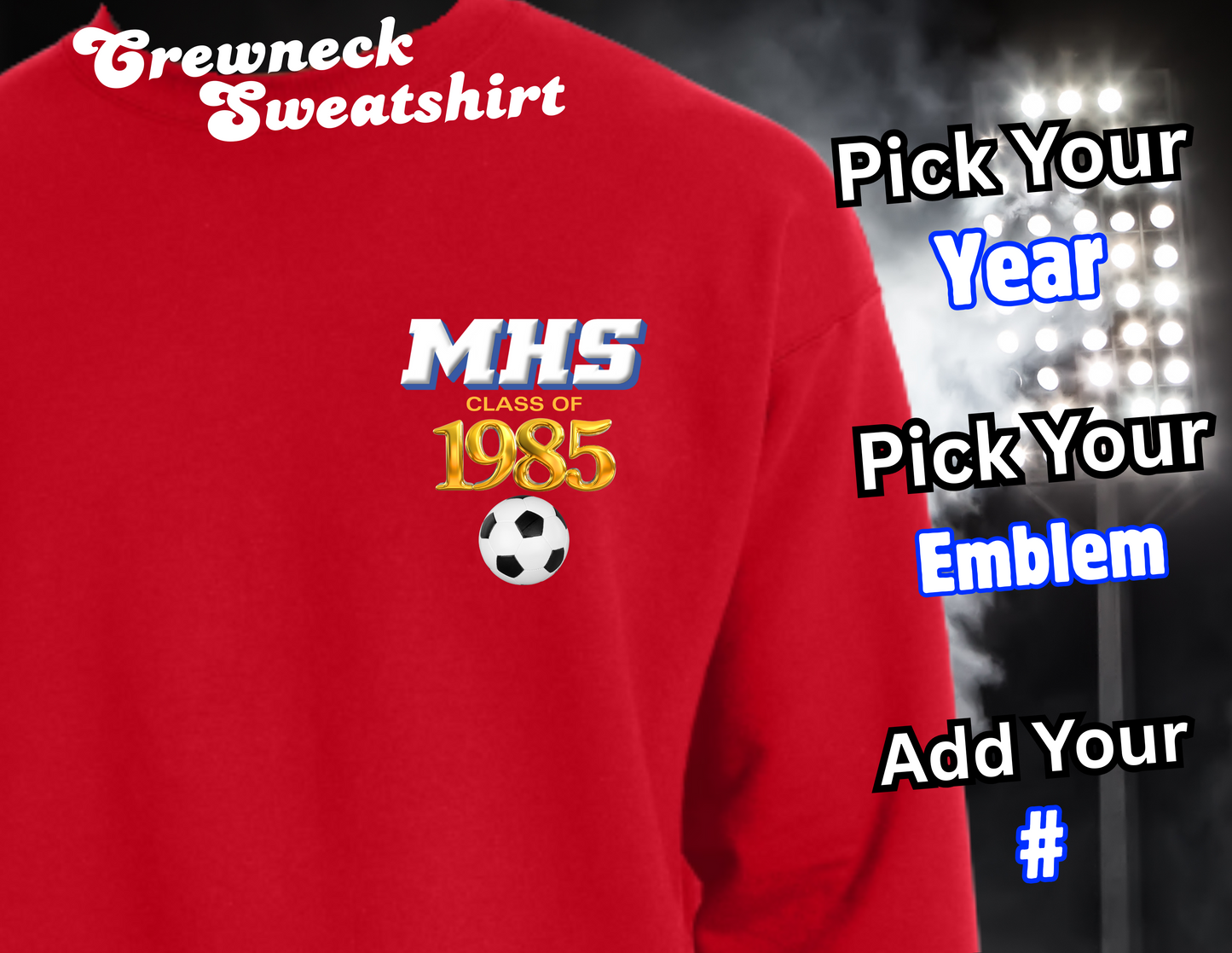 RED ARTIE ALUM CREWNECK SWEATSHIRT