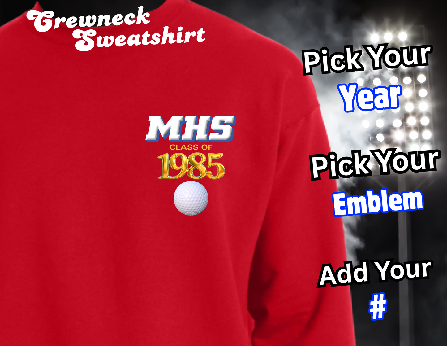 RED ARTIE ALUM CREWNECK SWEATSHIRT
