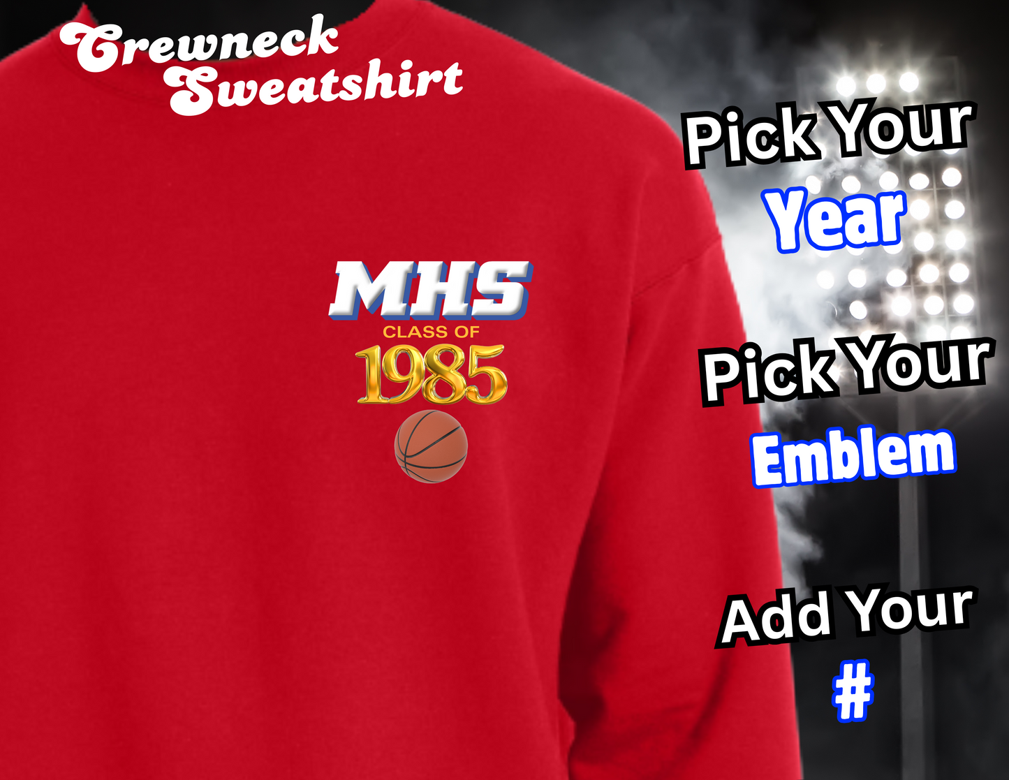 RED ARTIE ALUM CREWNECK SWEATSHIRT