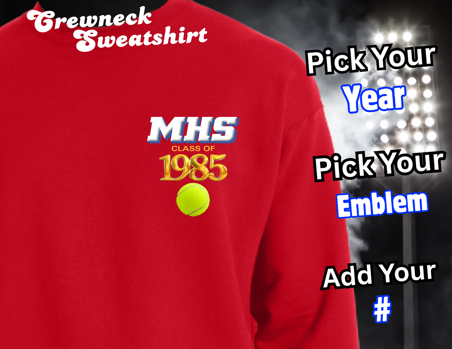 RED ARTIE ALUM CREWNECK SWEATSHIRT