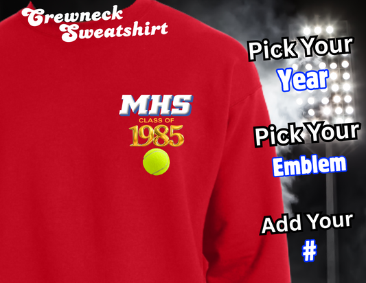 RED ARTIE ALUM CREWNECK SWEATSHIRT