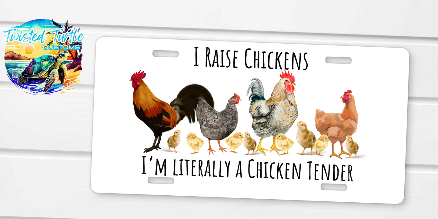 Chicken Tender Funny License Plate