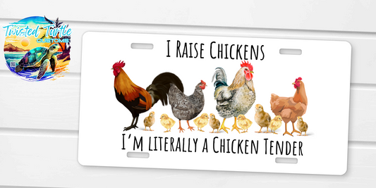 Chicken Tender Funny License Plate
