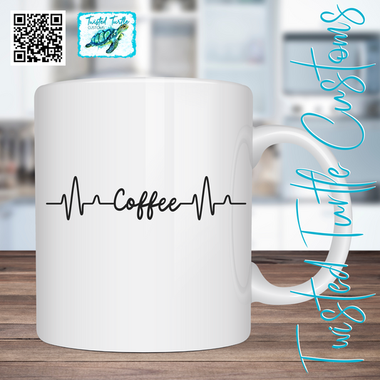 Heartbeat Coffee Echo Reading Coffee Mug
