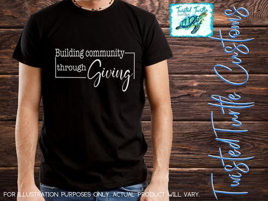 *DIGITAL DOWNLOAD* "Building Community Through Giving" Community Service Volunteer Fundraiser Company  Design