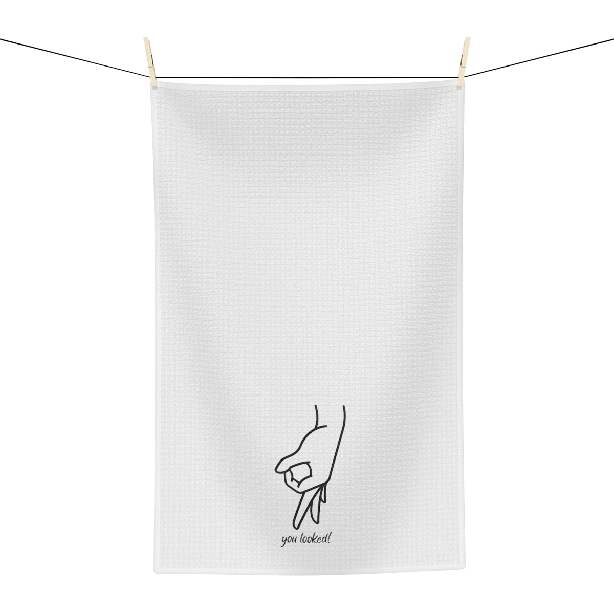 You looked hand Gesture Tea Towel